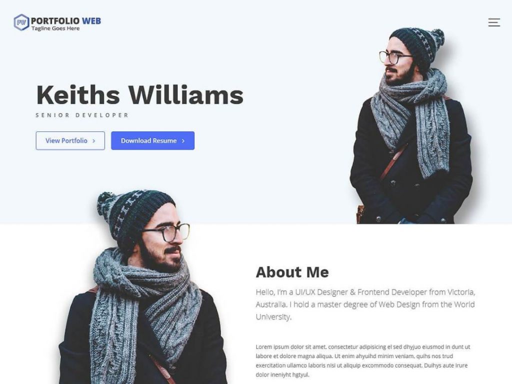 10+ Best Free WordPress Themes for Portfolio 1 Portfolio Web Screen_Shot.Jpg
