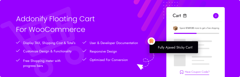 Addonify Floating Cart - Best WooCommerce Side Cart Plugins